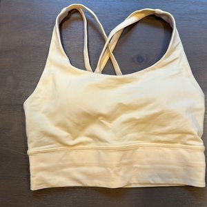 Lululemon Yellow Sports bra Size 4